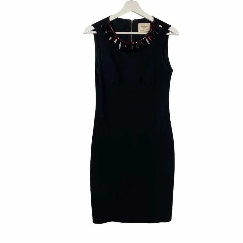 Kate Spade Diana Basic Geometry Black Dress size 6